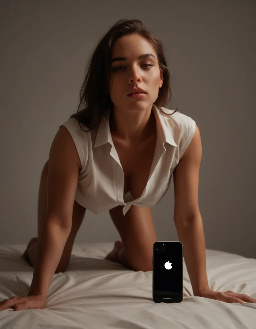 authentic lighting, clear, multiple women, arms up, collared shirt, on all fours, transparent background, casual photo, score_9, score_8, amateur photo, phone snapshot, realistic skin texture, skin blemishes, soft indoor lighting