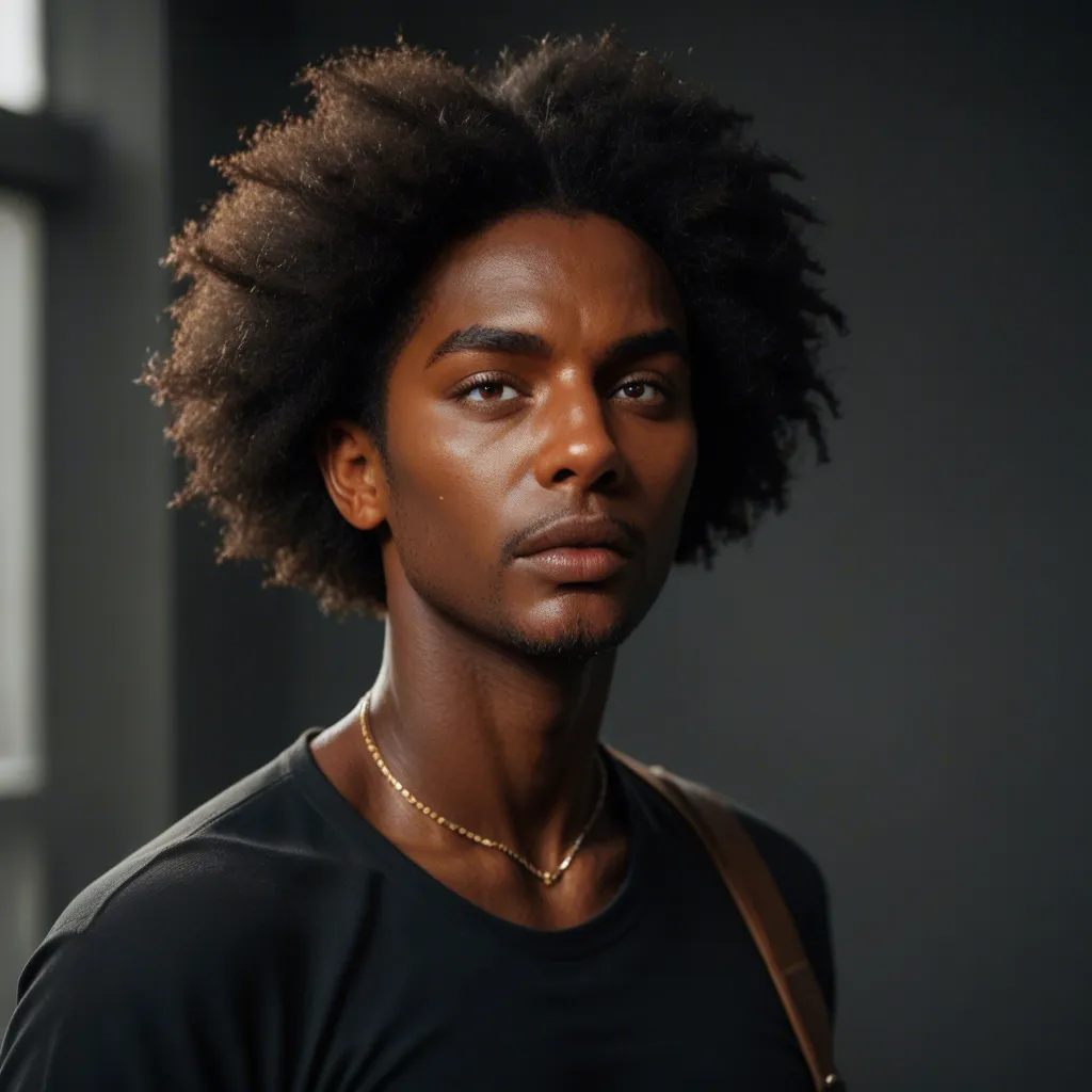 A dark skin guy with an afro hair being banged by a bag ass man cum spulrting and sweats., score_9, score_8, candid photo, realistic skin texture, visible skin pores, film grain, depth of field, score_9, score_8, candid photo, realistic skin texture, visible skin pores, film grain, depth of field