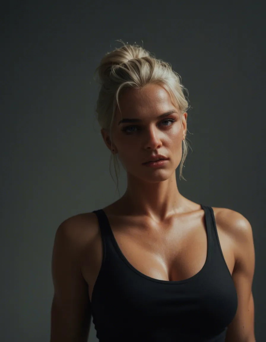 giantess in bimini getting horny as entire city warches., score_9, score_8, cinematic film still, anamorphic, film grain, dramatic lighting, shallow depth of field