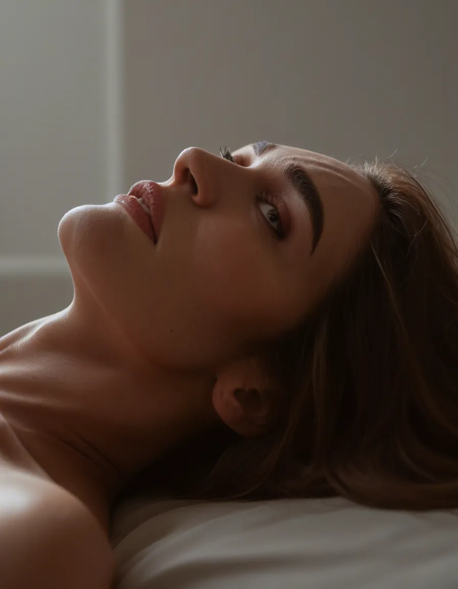 cinematic photo, 8k, side view, mature female, missionary, skindentation, military, lifelike render, score_9, score_8, candid photo, realistic skin texture, visible skin pores, film grain, depth of field