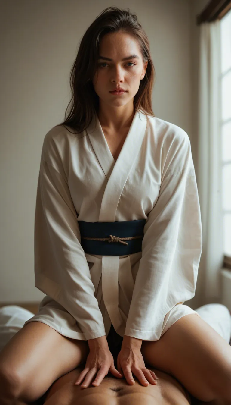 professional photo, high detail, 1other, japanese clothes, straddling, film photography