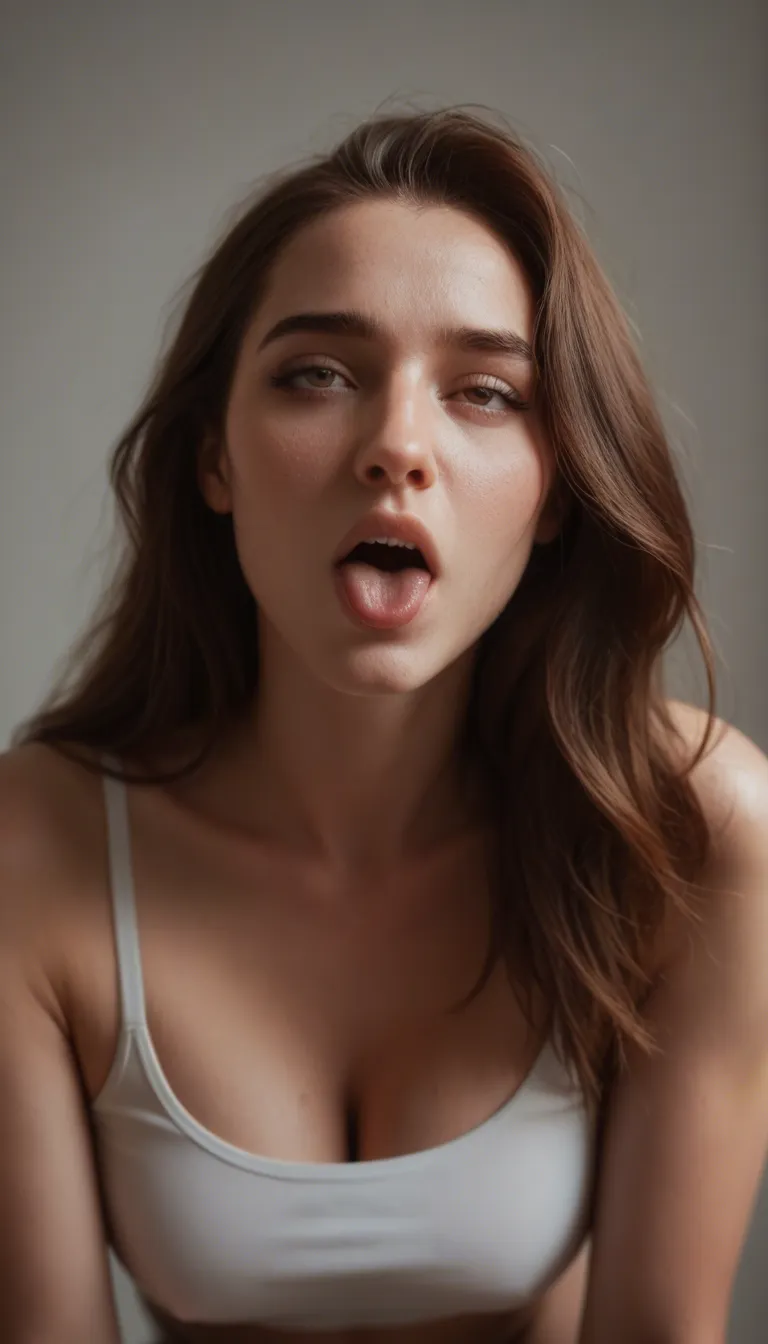 ultra HD, lifelike, 1girl, brown hair, pantyhose, ahegao, dslr quality