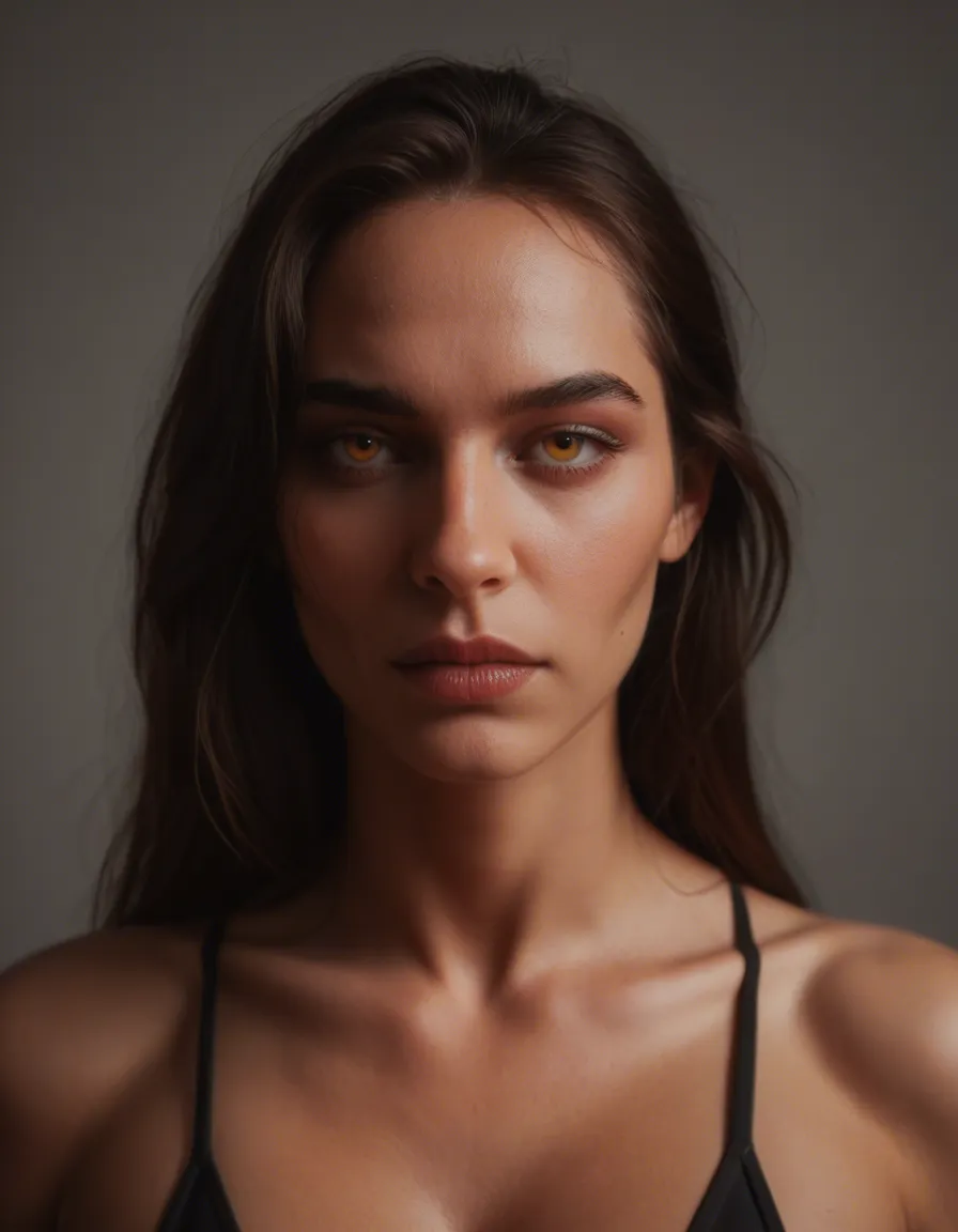 dslr, film grain, photorealistic, demon girl, bow, futanari, cinematic realism, score_9, score_8, candid photo, realistic skin texture, visible skin pores, film grain, depth of field