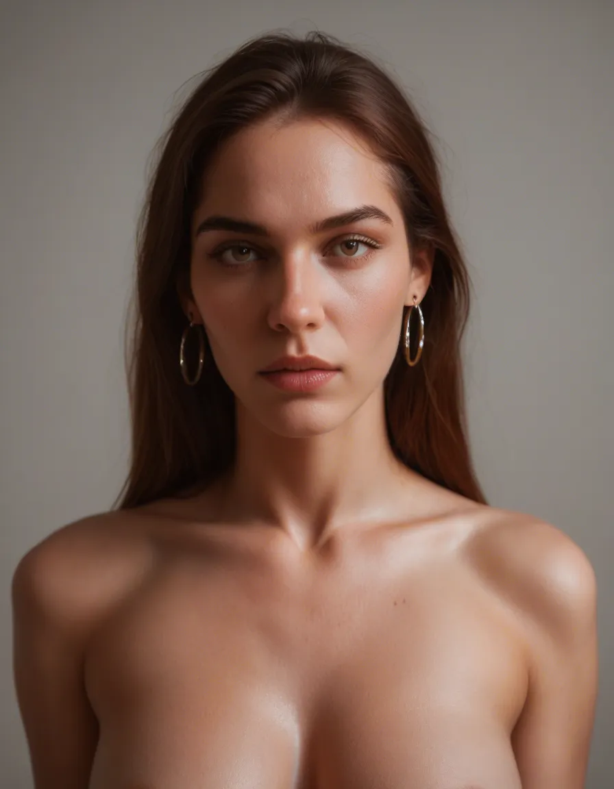 best quality, hyperrealistic, multiple women, earrings, topless, dslr quality , no clothes, score_9, score_8, candid photo, realistic skin texture, visible skin pores, film grain, depth of field