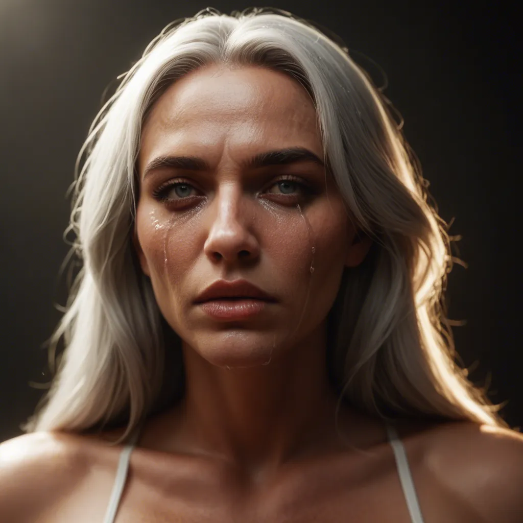 ultra HD, lifelike, 1other, silver hair, underwear, fully nude huge tits, ambient glow, dslr quality, mature nerd, pawg fucked hard crying, score_9, score_8, cinematic film still, anamorphic, film grain, dramatic lighting, shallow depth of field