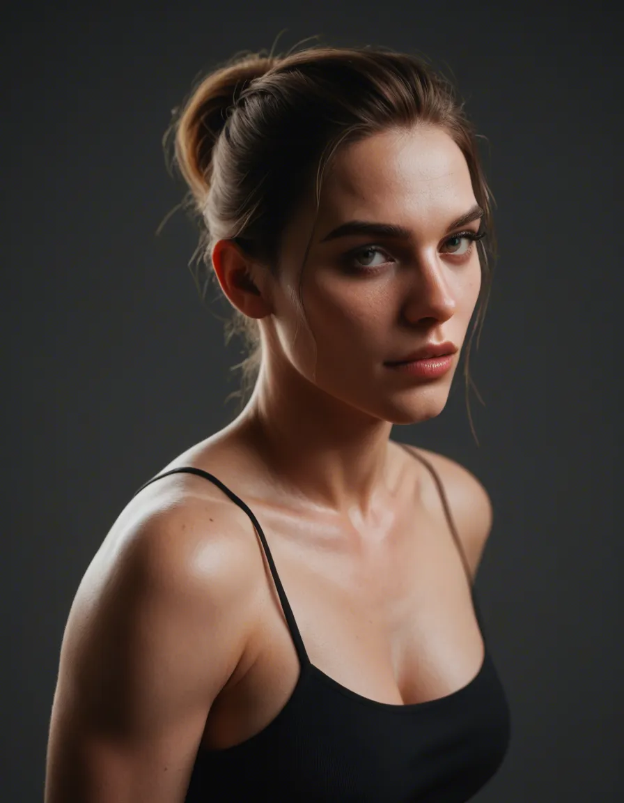 3d futanari, score_9, score_8, candid photo, realistic skin texture, visible skin pores, film grain, depth of field