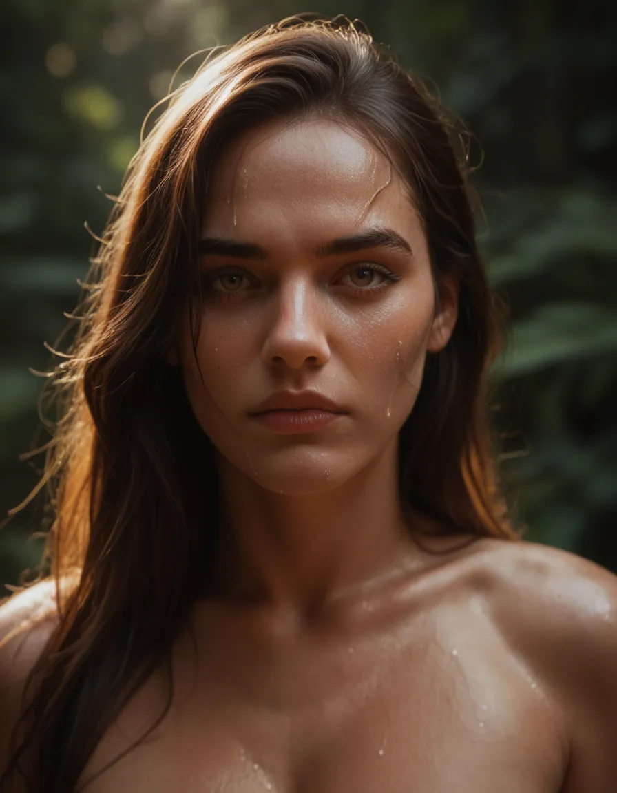 highly detailed, natural lighting, brunette woman, fingernails, nude, sweat, fully nude, B-cup, embarrassed, 8k uhd photo, candid photo, realistic skin texture, visible skin pores, film grain, depth of field, score_9, score_8, amateur photo, phone snapshot, realistic skin texture, skin blemishes, soft indoor lighting