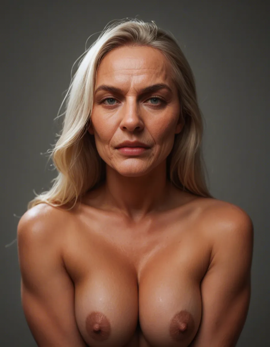 full-frontal realistic nude 18 year old woman, score_9, score_8, candid photo, realistic skin texture, visible skin pores, film grain, depth of field