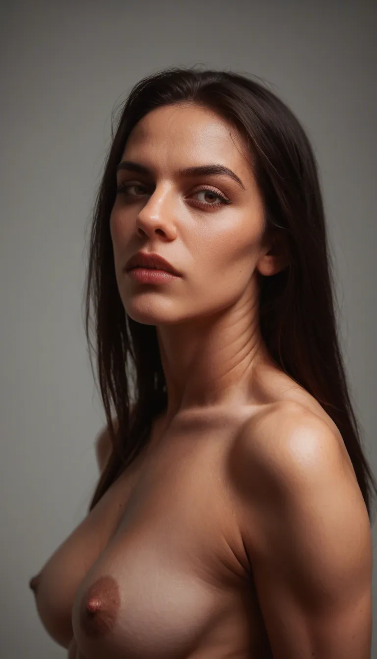 Трахаю её задрав ноги best quality, hyperrealistic, demon woman, blunt bangs, sleeveless, kneeling on bed, natural skin texture