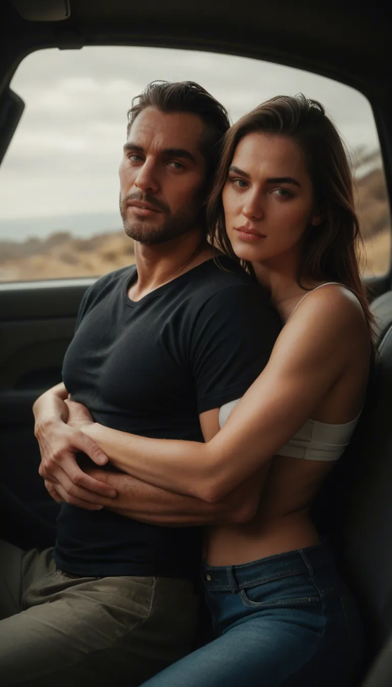 fucks in the car on hug back sidelocks