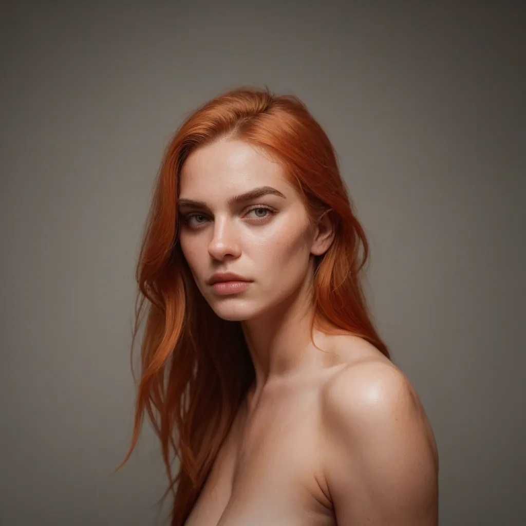A ginger hot woman deepthroating