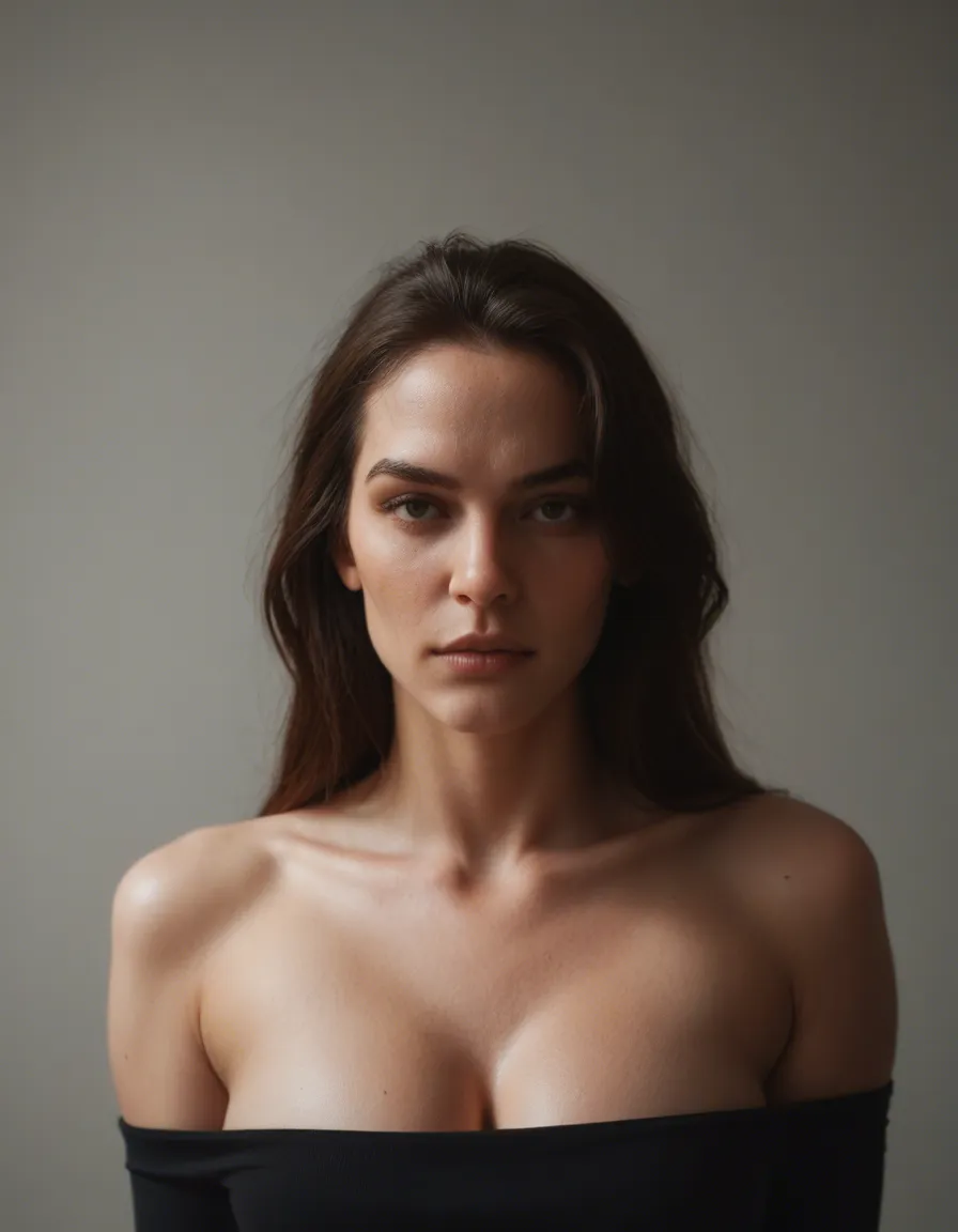 Große brüste von hinten ansl, score_9, score_8, candid photo, realistic skin texture, visible skin pores, film grain, depth of field