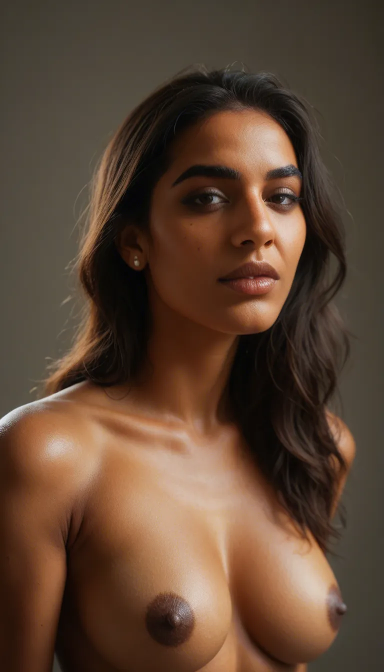 Muslim tampa pakaian memegang payudara bedar dan sexi