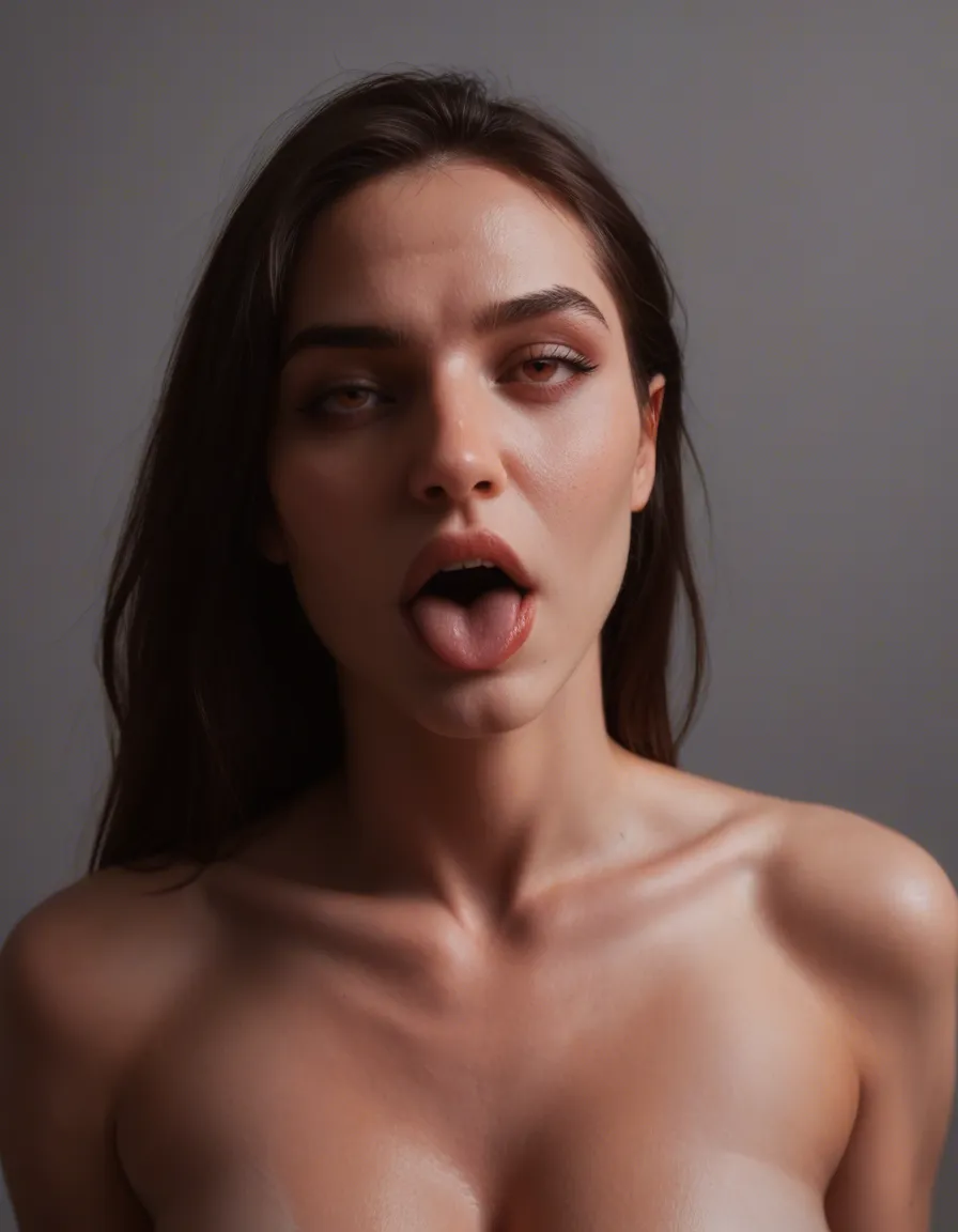 best quality, hyperrealistic, succubus, collarbone, weapon, ahegao, transparent background, extreme close-up, backlit, photorealistic, score_9, score_8, candid photo, realistic skin texture, visible skin pores, film grain, depth of field
