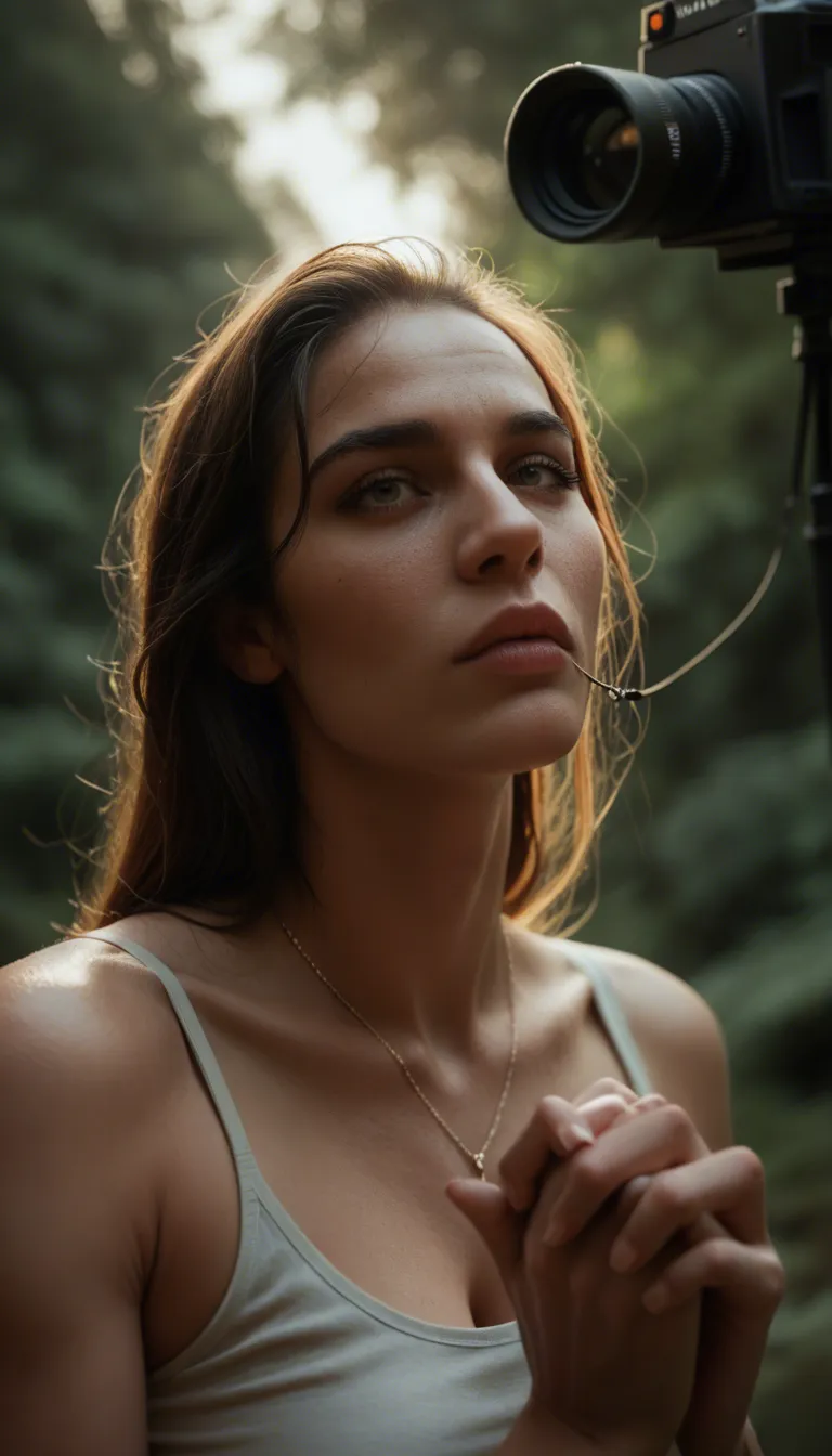 highly detailed, natural lighting, solo female, holding hands, jewelry, walking toward camera, deepthroat, blurry background, from below, RAW photo