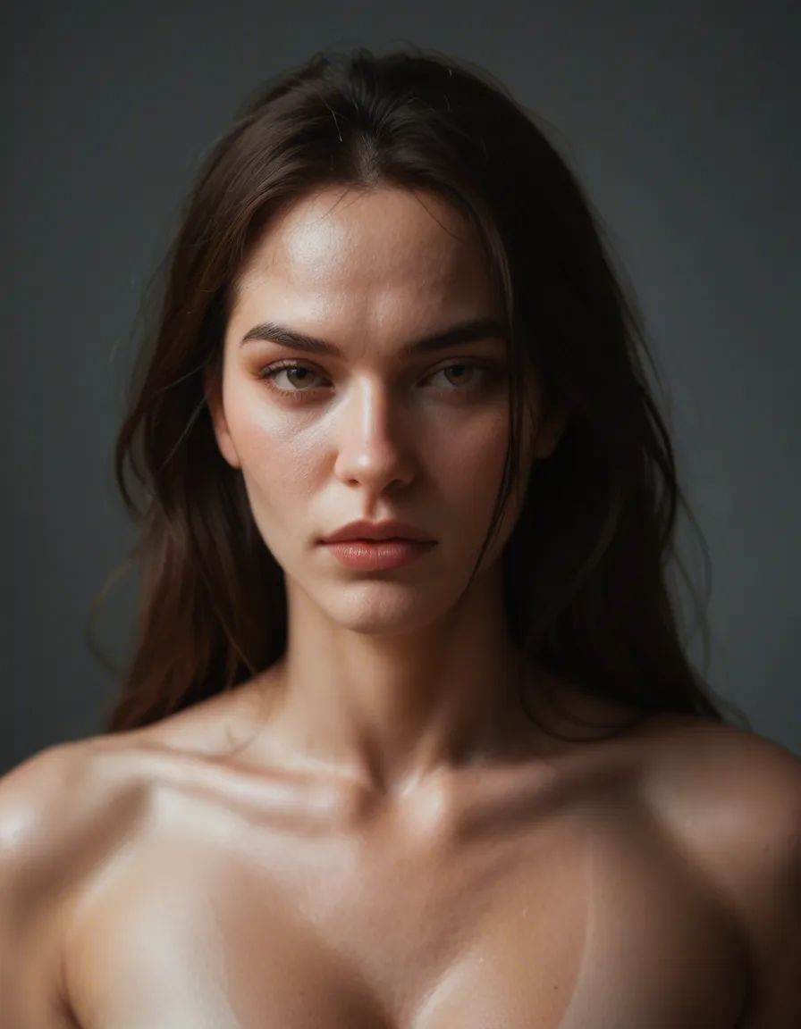 Kenyot susumu yang besar, score_9, score_8, candid photo, realistic skin texture, visible skin pores, film grain, depth of field