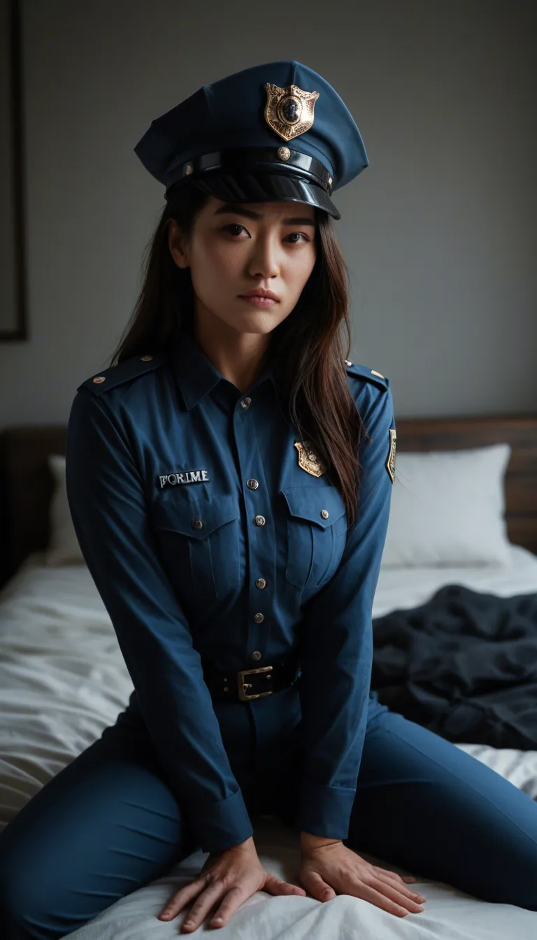 east_asian_architecture
bed
clothed_sex
looking_at_viewer
police_uniform
embarrassed