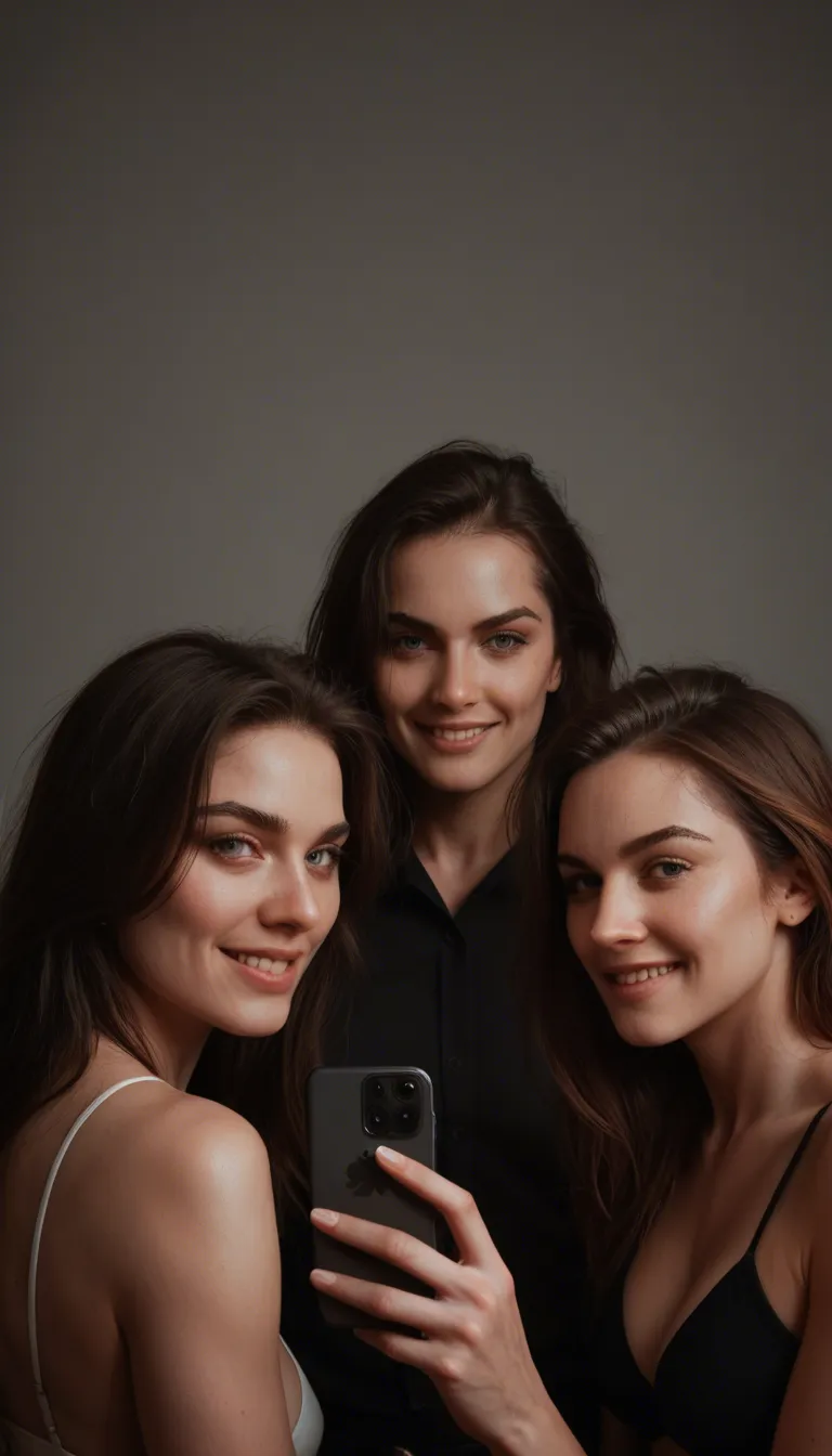 professional photo of a beautiful women, 3girls, (hair color and style, ethinicity:1.2), smiling, studio, closeup, sucking a mans dick, blowjob, detailed face, pov, looking at camera viewer, wear_hijab
