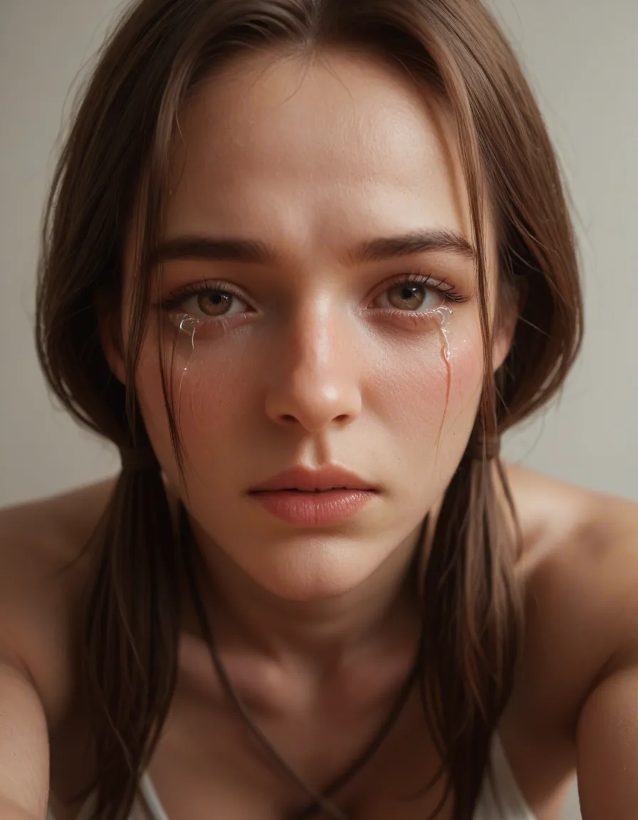high_quality, detailed, cute_woman, 18_years_old, low_twintails, brown_hair, light_brown_eyes, blush, shame, submissive_female, tears, bdsm, male_pov, play_with_boobs, pov_hands obvious_hickeys_on_tits, slim waist, medium_breasts, white_shirt_lift, coat_open, pink_bra, skirt, full_body,, score_9, score_8, candid photo, realistic skin texture, visible skin pores, film grain, depth of field