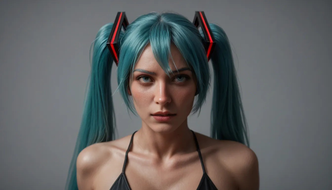 @hatsune_miku /3d Cartoon Style like the game the headmaster, 8k, sharp focus, detailed skin, wide shot, 1girl and 1boy the boy fucks the girl in the pussy, dslr quality, beautiful sexy 18 year old blonde Girl posing naked, no makeup, Brown eyes, ponytail, 3/4 view, bare legs, standing by her bed, good hands, perfect fingers, (vagina), (shaved pussy), sex on a Penis with her pussy cum_in_pussy standing_sex cowgirl_position