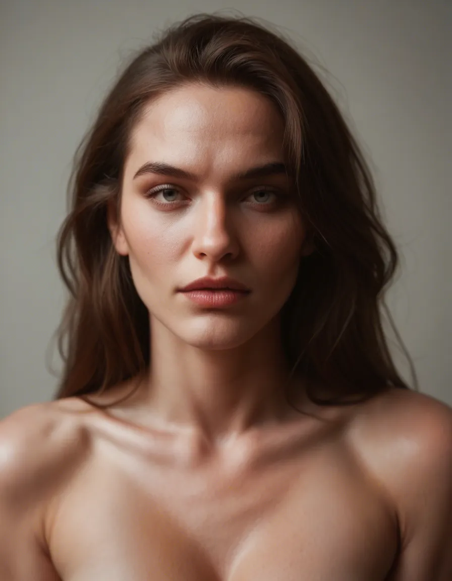 In the same position, don't adjust the face, don't adjust the posture, she was getting fuck from the back, score_9, score_8, candid photo, realistic skin texture, visible skin pores, film grain, depth of field