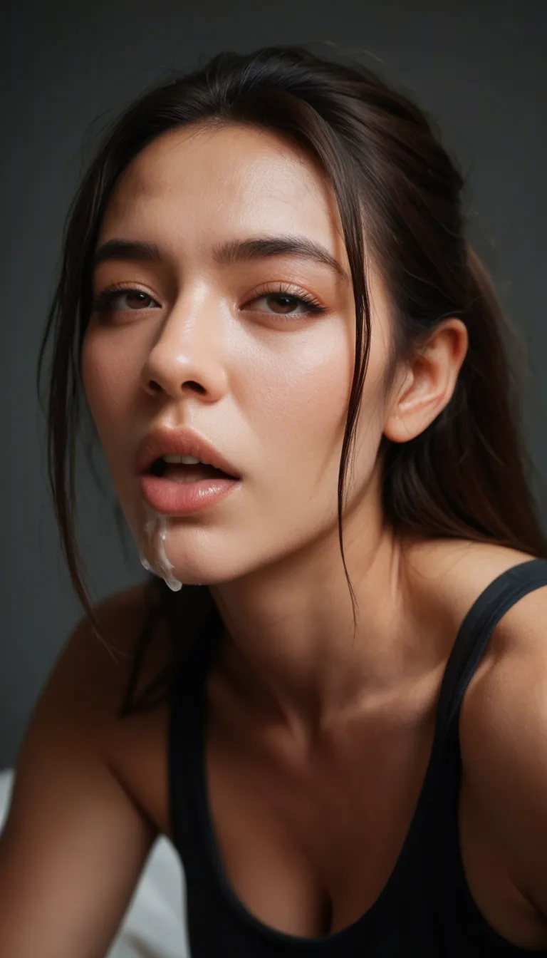Asian girl cumming hard while getting fucked. Face looks like it is experiencing insane pleasure