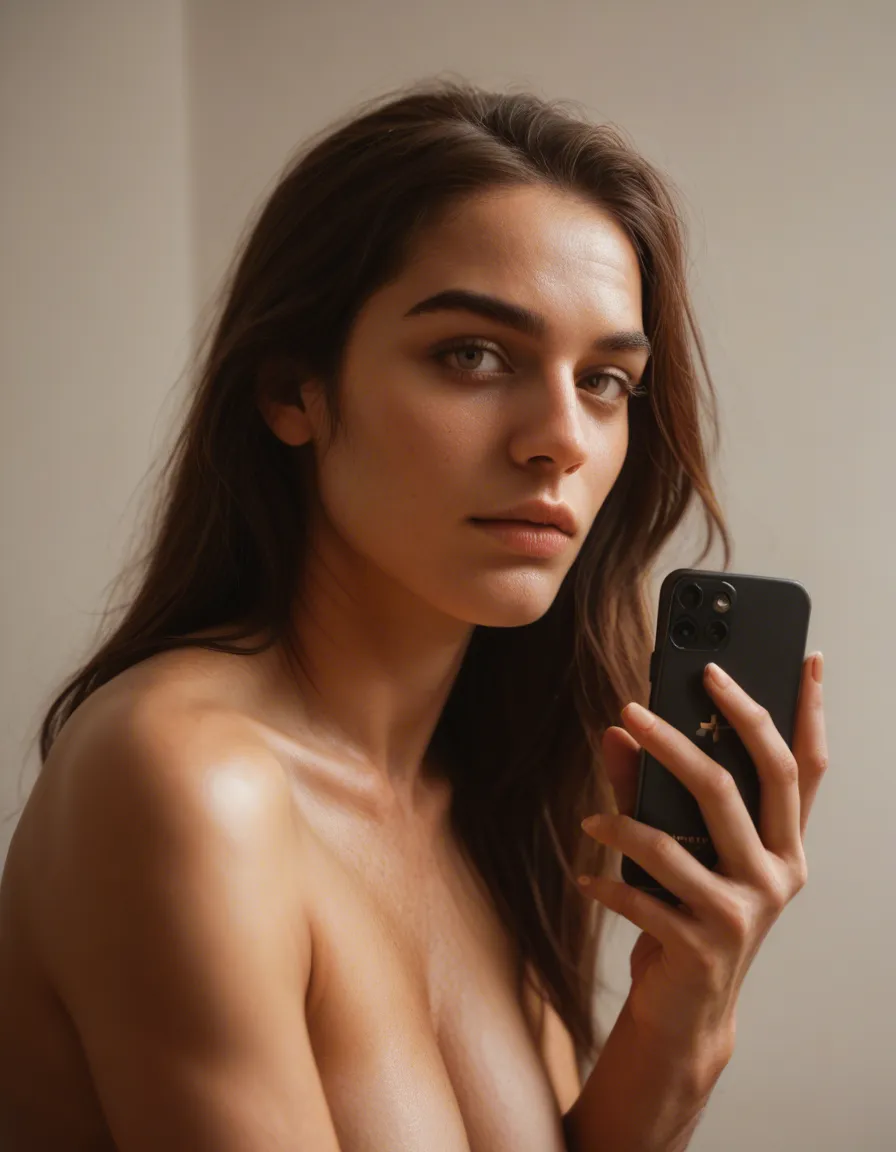 best quality, hyperrealistic, 1boy, hair down ,naked ,mishonary, golden hour, natural skin texture, score_9, score_8, amateur photo, phone snapshot, realistic skin texture, skin blemishes, soft indoor lighting