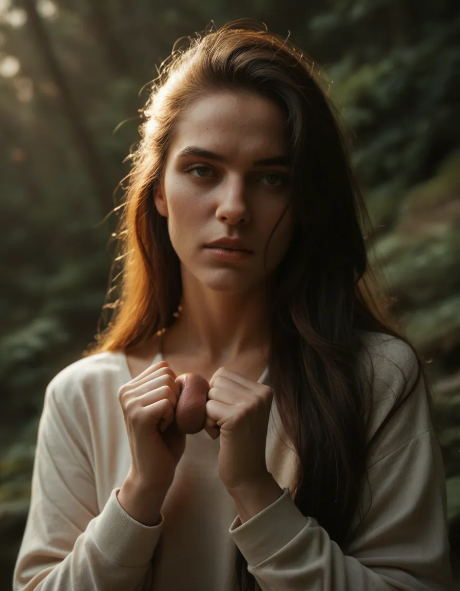 highly detailed, natural lighting, princess, long hair, long sleeves, squeeze testicals presenting, 8k uhd photo, score_9, score_8, candid photo, realistic skin texture, visible skin pores, film grain, depth of field