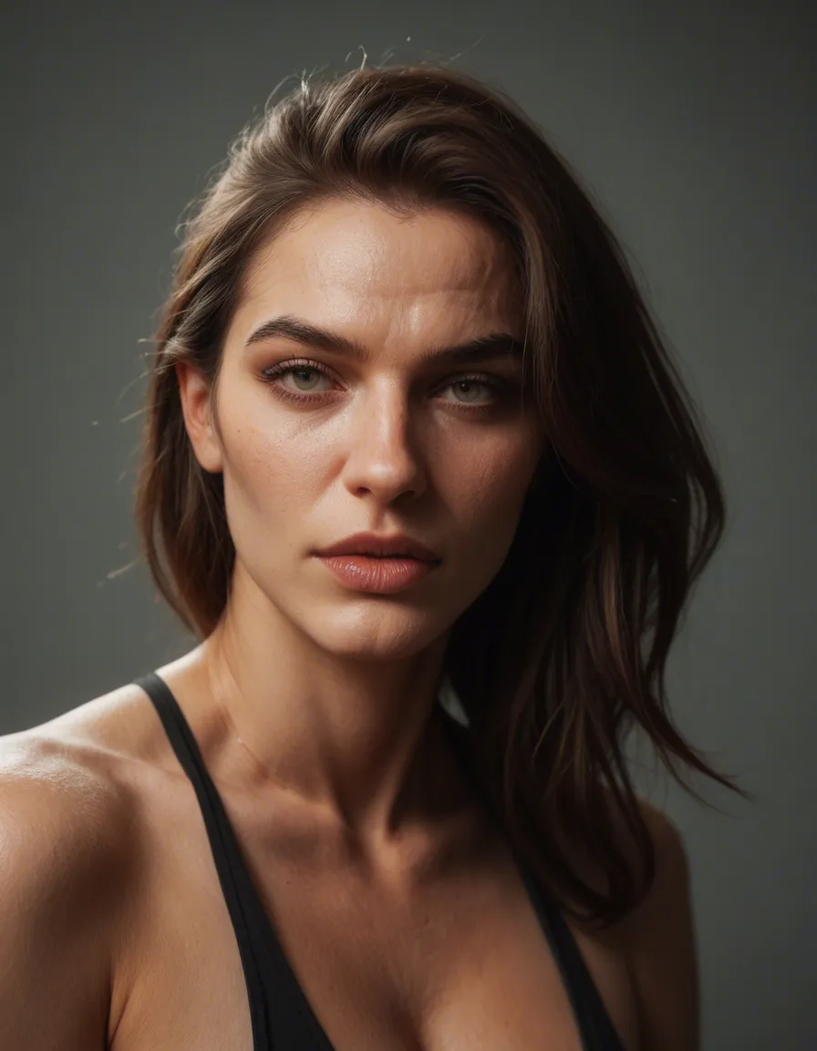 Eine frau mit braunen haaren enger weißer top,einen rock und sie ist in einem becken foller weißer wichse mit tentakeln die sie fest halten, score_9, score_8, candid photo, realistic skin texture, visible skin pores, film grain, depth of field