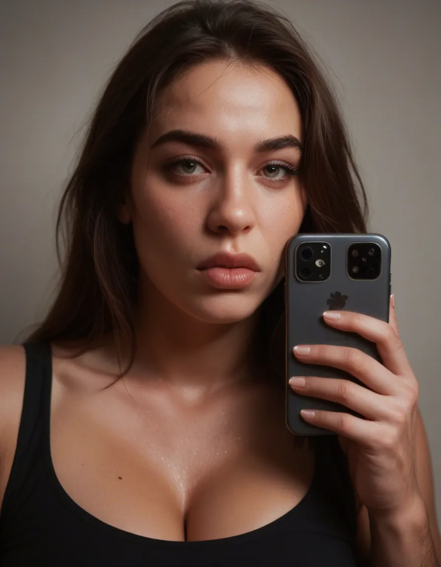 Sucking dick bbw, score_9, score_8, amateur photo, phone snapshot, realistic skin texture, skin blemishes, soft indoor lighting