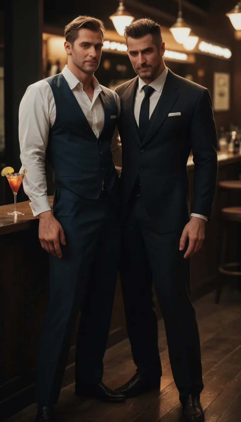professional photo, high detail, 2boys, buttons, cocktail dress, grinding, water, full body, film photography