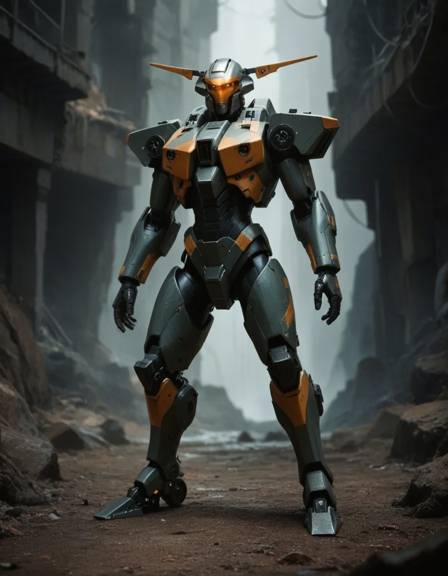 mecha stand,tentacle fuck mecha, score_9, score_8, candid photo, realistic skin texture, visible skin pores, film grain, depth of field