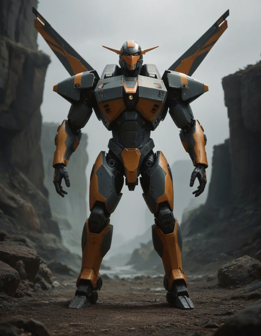 huge mecha stand,tentacle fuck mecha from down,view from under macha, score_9, score_8, candid photo, realistic skin texture, visible skin pores, film grain, depth of field