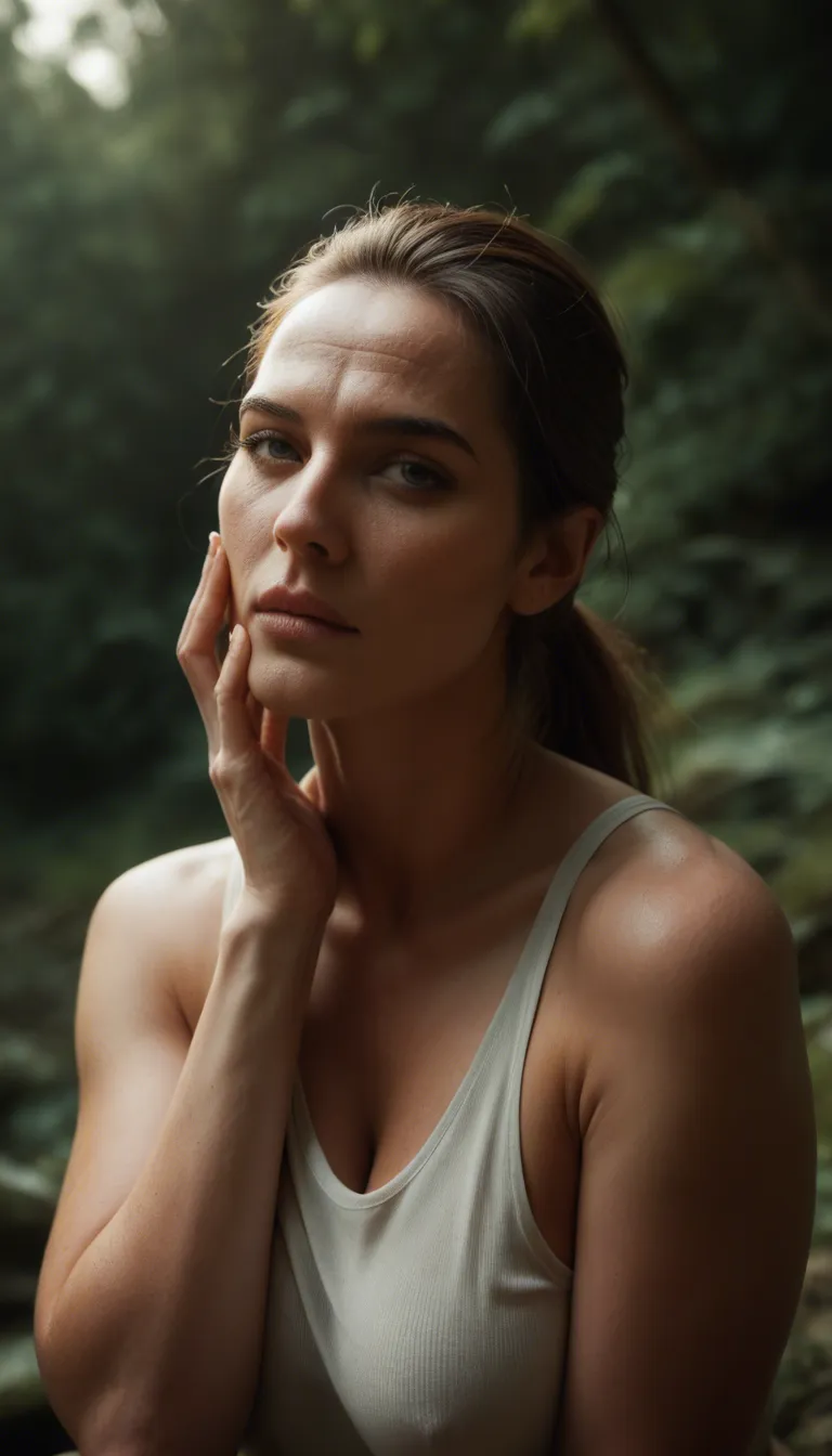 highly detailed, natural lighting, milf, ponytail, food, impregnate, rim light, film photography