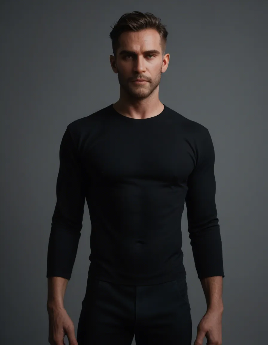sharp focus, 8k uhd, 2boys, covered navel, official alternate costume, presenting, portrait, film photography, score_9, score_8, candid photo, realistic skin texture, visible skin pores, film grain, depth of field