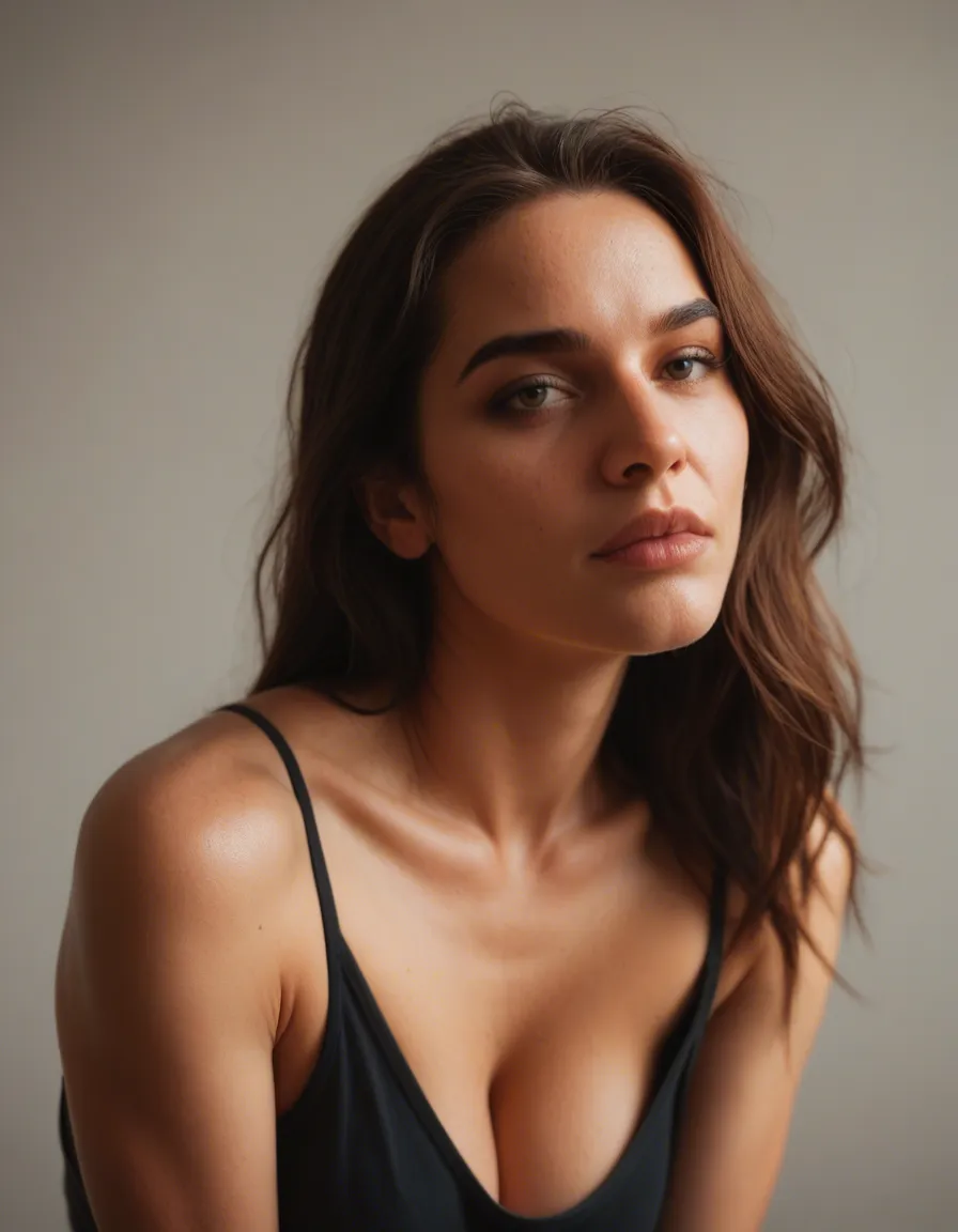 the biggestboobs ever, score_9, score_8, candid photo, realistic skin texture, visible skin pores, film grain, depth of field