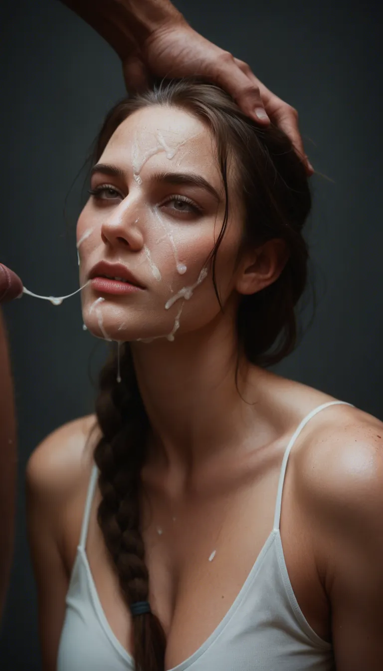 ultra HD, lifelike, couple, braid, official alternate costume, cum on face, dslr quality