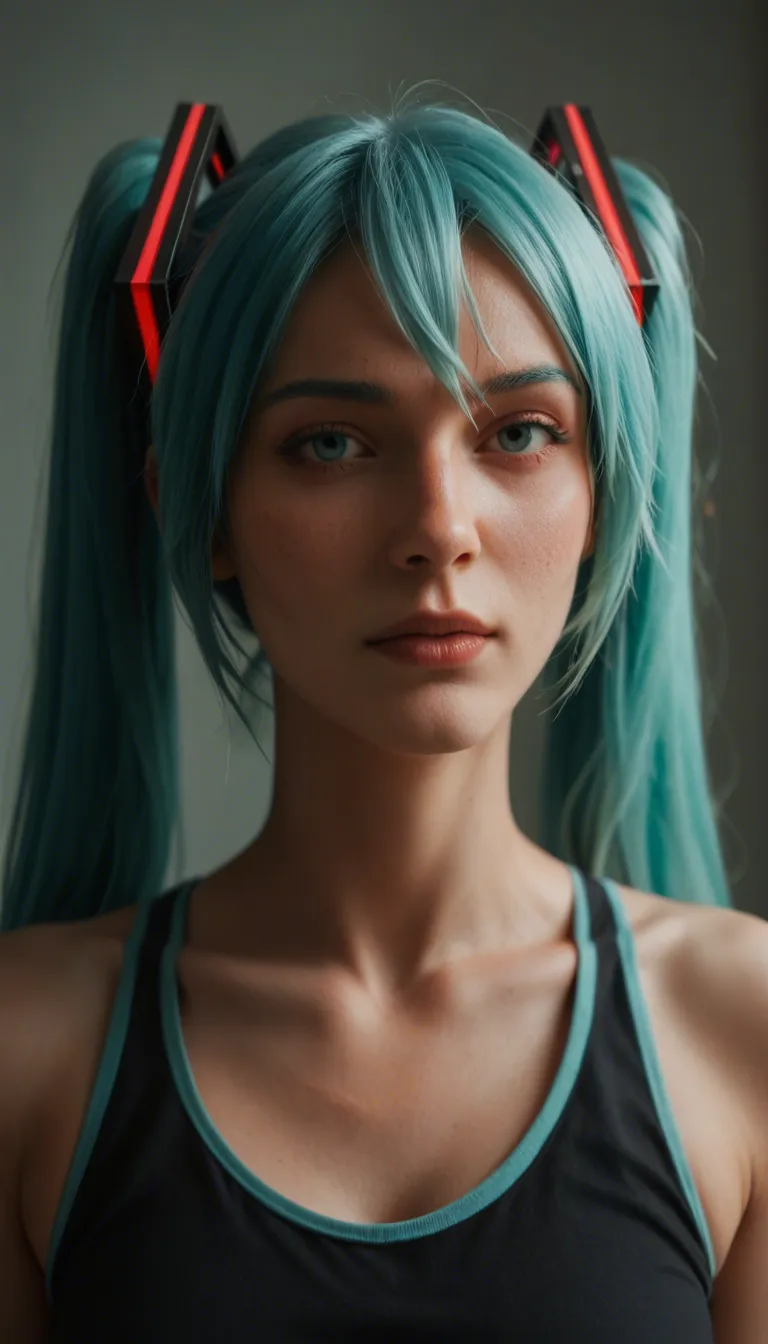 Hatsune Miku, pure 2D anime style, cel shaded hentai, thick clean anime outlines, flat color cel shading, vibrant anime colors, no realistic shading, no photorealism, teal twin tails, aqua eyes, happy open mouth anime smile, large soft anime breasts, long pink detailed nipples, completely nude, sitting with legs spread wide, one hand spreading her pink pussy lips, detailed anime clit, wet dripping anime pussy, two fingers thrusting in and out of her tight wet vagina, love juices dripping, soft anime breast bounce, gentle body jiggle, smooth 2D animation, empty background, high detail anime genitals, continuous masturbation motion