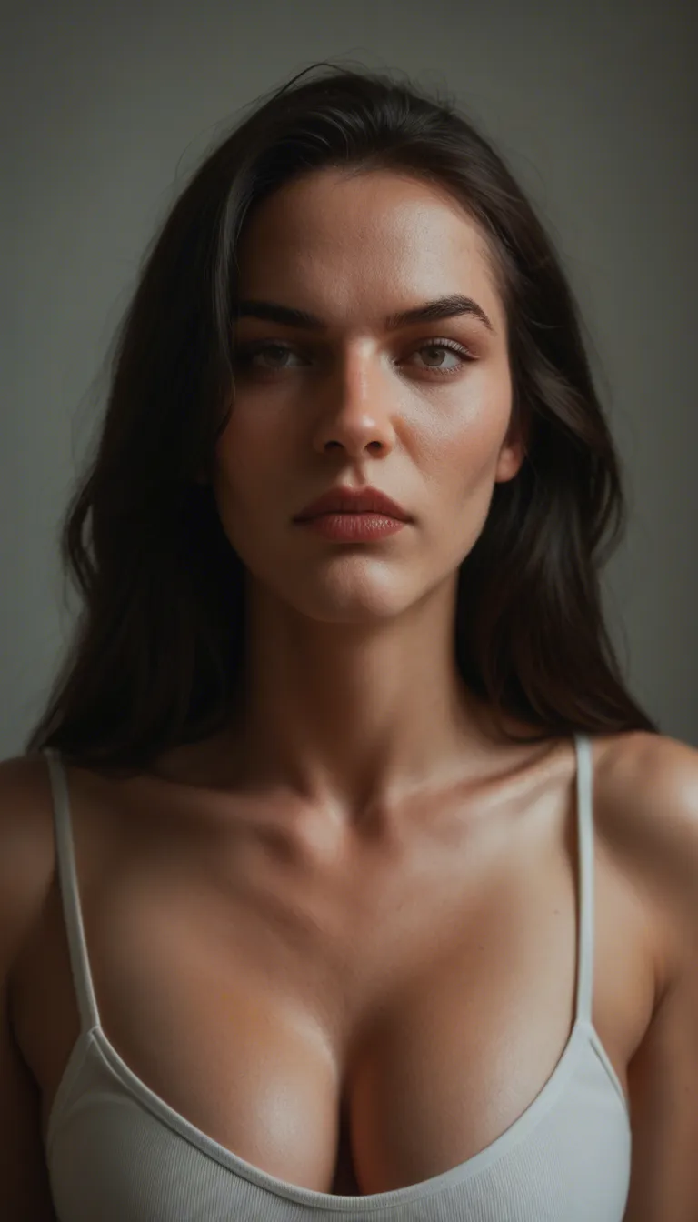 early-to-mid 30s. Intelligent-looking, friendly face, confident without being intimidating. Dark hair, probably shoulder length, natural rather than overly styled. Her expression would have that slight look of “yep, I’m already on it”. laying on sofa, nude legs spreading_own_pussy, fingering