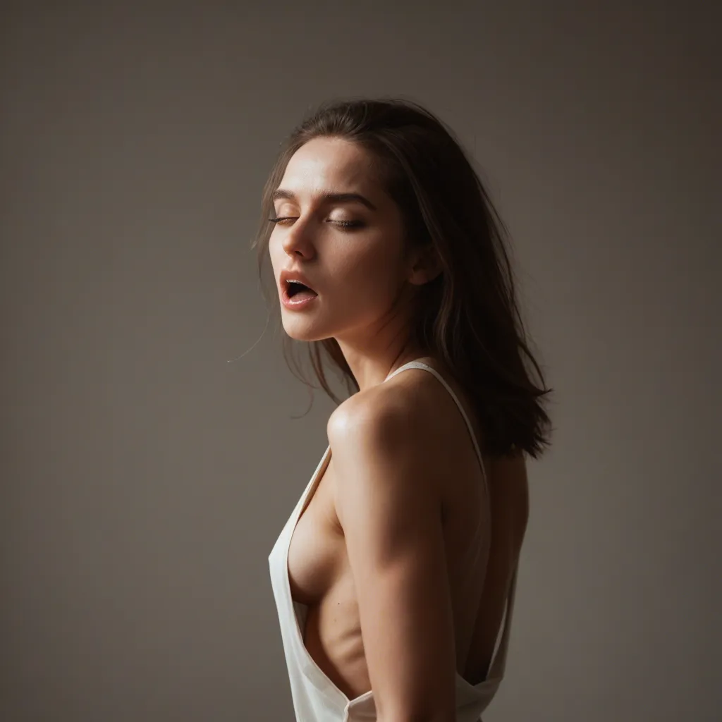 sharp focus, 8k uhd, 1woman, moaning, sideboob, photorealistic