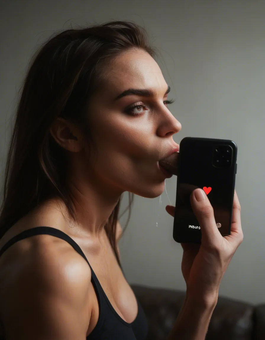 RAW photo, ultra realistic, succubus, toned body, shorts, blowjob, day, portrait, golden hour, photorealistic, score_9, score_8, amateur photo, phone snapshot, realistic skin texture, skin blemishes, soft indoor lighting
