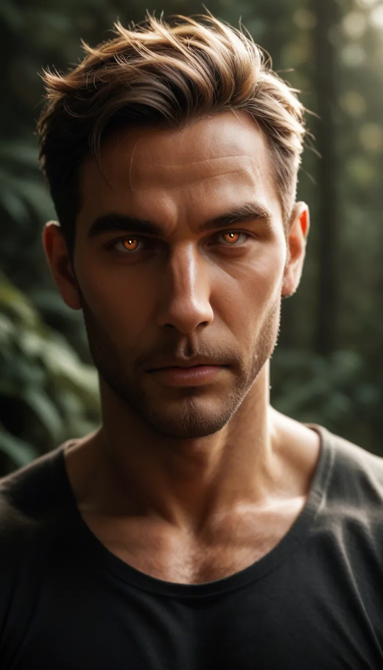 highly detailed, natural lighting, male focus, muscular_male, 
lustful eyes, lifelike render