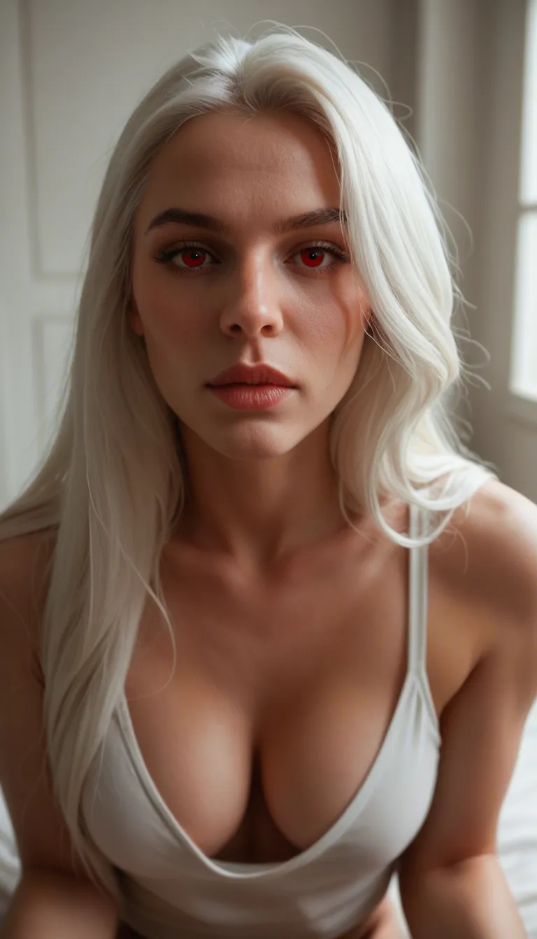 masterpiece, best quality, amazing quality, very aesthetic, ultra-detailed, absurdres, Azura, 1woman, pov, white hair, long hair, red eyes, horns, pointy ears, sensitive, large breasts, naked, breasts, bare breasts, bare shoulders, thighs, low wings, demon wings, red wings, wings, indoors, picture frame, parted lips, all fours, sex, penetration, penis, pussy, cum inside, creampie, vaginal, riding, pounding, thrusting, looking at viewer, blush, moan, ecstatic, looking back