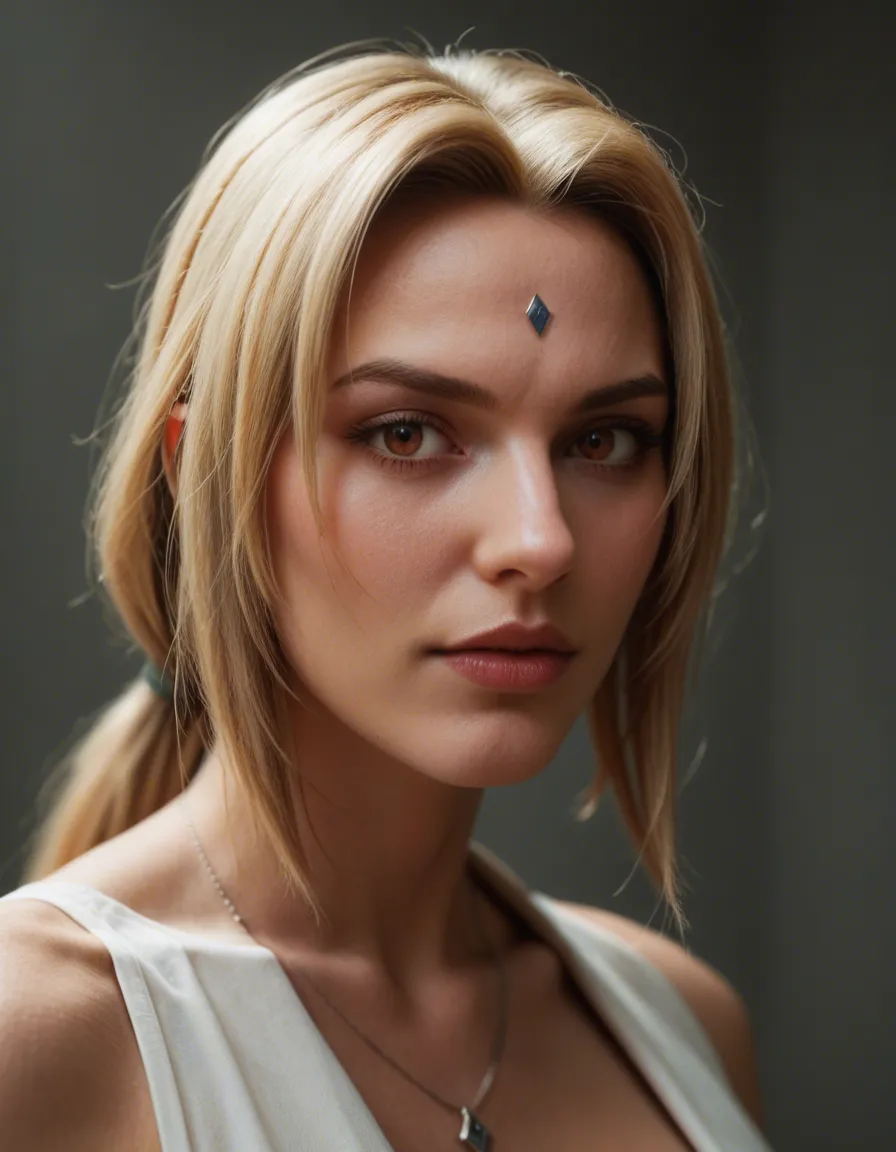 Tsunade and sakura teasing eachother realistic, score_9, score_8, candid photo, realistic skin texture, visible skin pores, film grain, depth of field