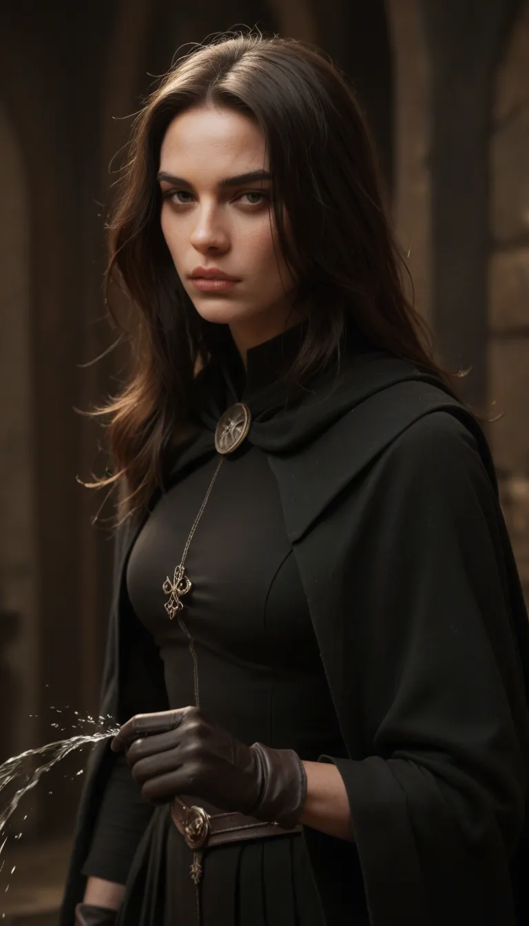 studio quality, sharp focus, witch, parted bangs, black gloves, squirting, film photography