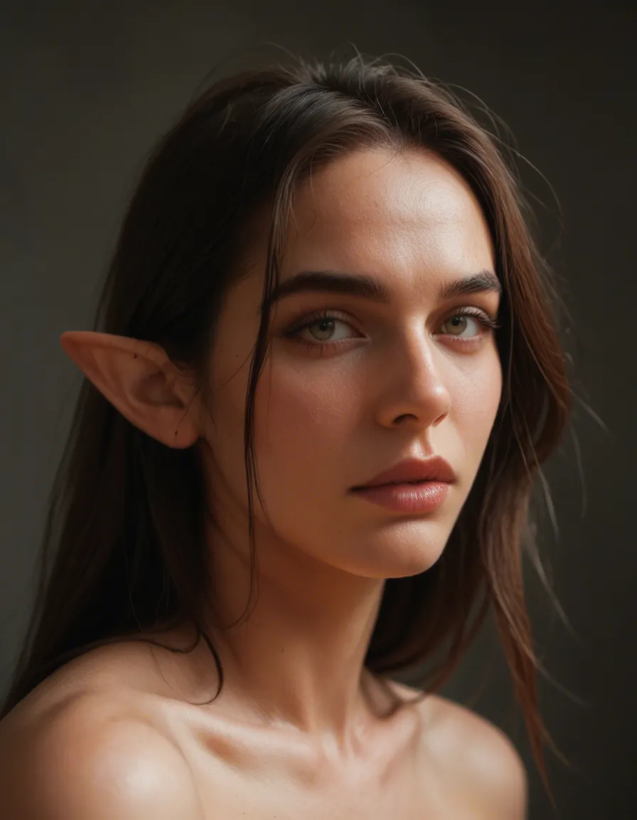 anime: elf fucked by a centaur, score_9, score_8, candid photo, realistic skin texture, visible skin pores, film grain, depth of field