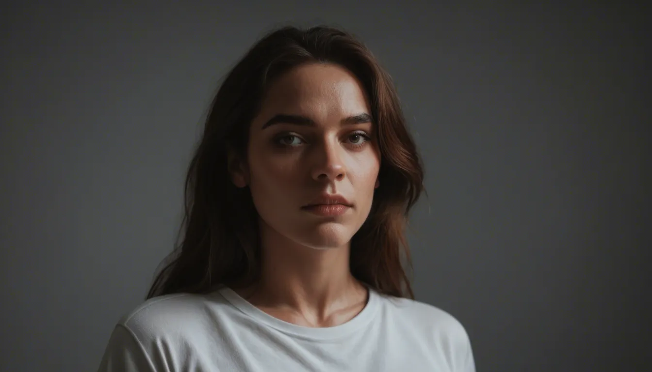 dslr, film grain, photorealistic, 1girl, shirt, futanari, film photography, score_9, score_8, candid photo, realistic skin texture, visible skin pores, film grain, depth of field