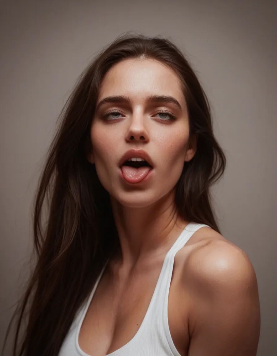 ultra HD, lifelike, princess, very long hair, sleeveless, ahegao, hyperrealistic, score_9, score_8, candid photo, realistic skin texture, visible skin pores, film grain, depth of field