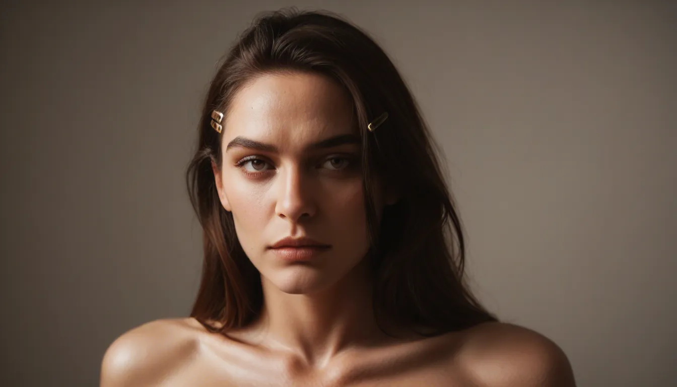 dslr, film grain, photorealistic, solo female, hairclip, official alternate costume, futanari, studio photo, score_9, score_8, candid photo, realistic skin texture, visible skin pores, film grain, depth of field