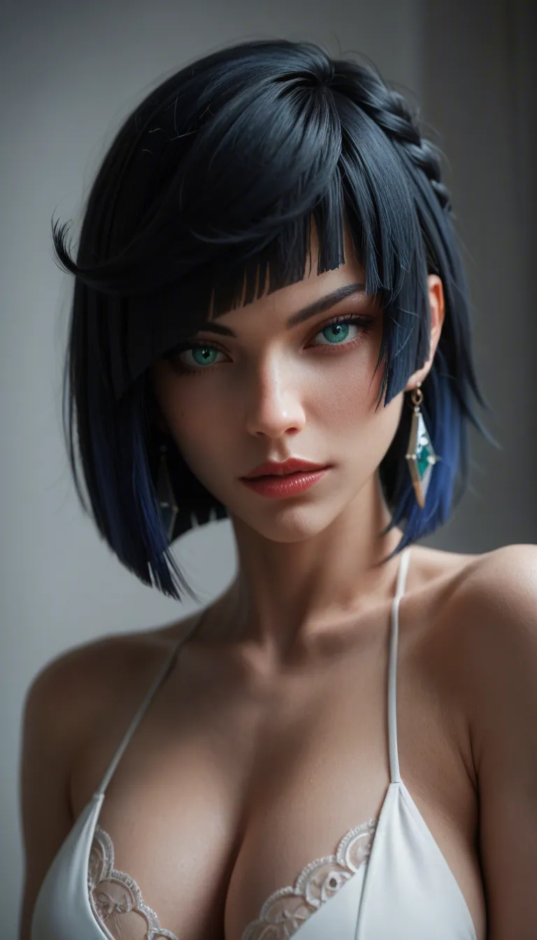 masterpiece, best quality, ultra-detailed, sharp focus, absurdres,
Yelan from Genshin Impact, beautiful face, long dark blue hair, aqua eyes, half-closed seductive eyes, smiling face, slim mature body, large breasts, wearing only a pink naked apron, flushed cheeks, glistening skin, sweat,

luxurious Chinese-style mansion interior, traditional wooden room with ornate decorations,

one fat old man lying on his back, Yelan straddling him, deep French kiss with tongue while giving him a handjob, intimate close contact, after ejaculation, semen on hand and apron,

seductive atmosphere, intimate mood,
low cost, simplified background, clean lines, high quality rendering